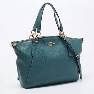 Coach Green Leather Small Kelsey Satchel